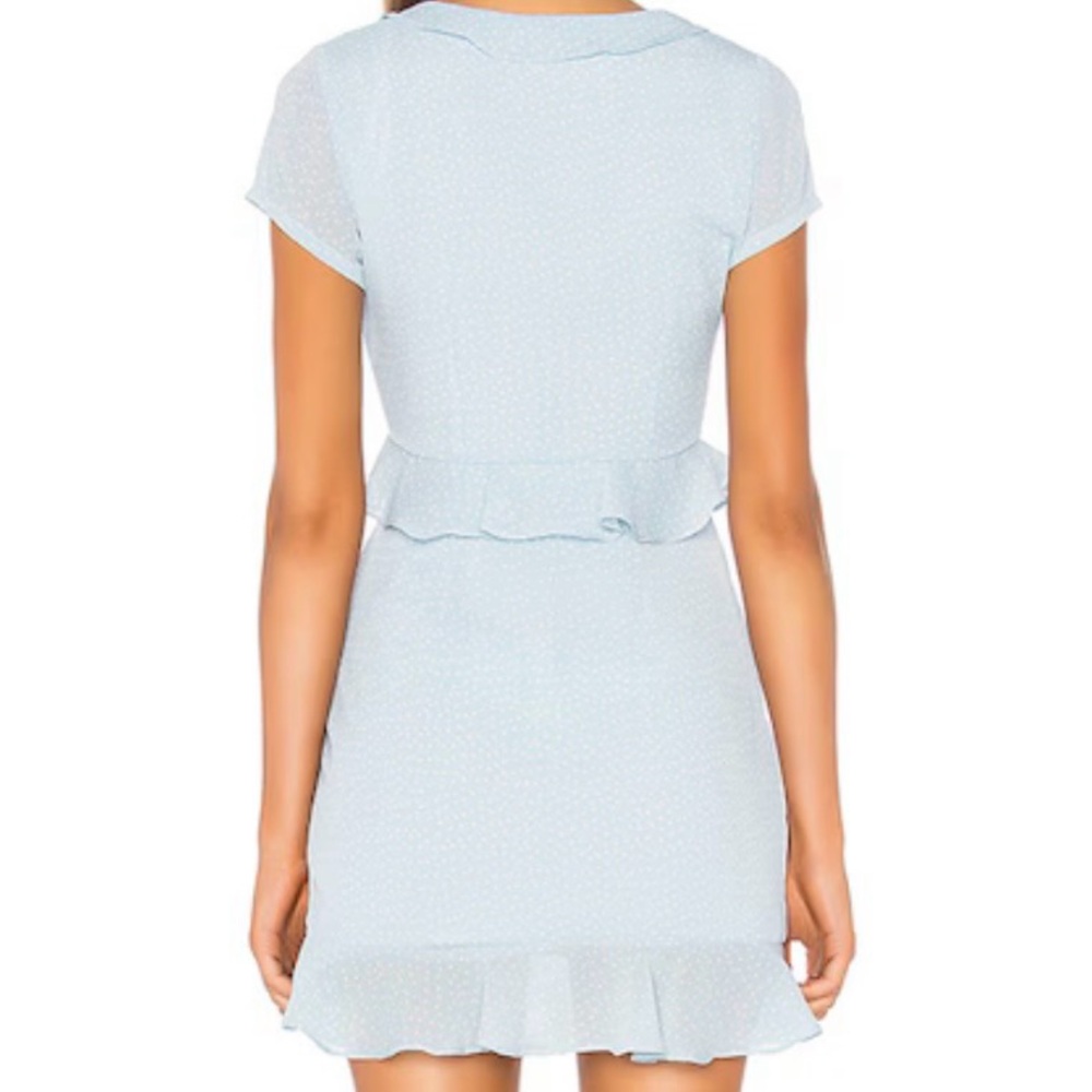 Superdown Mercy Polka Dot Dress in Blue - Picture 3 of 4